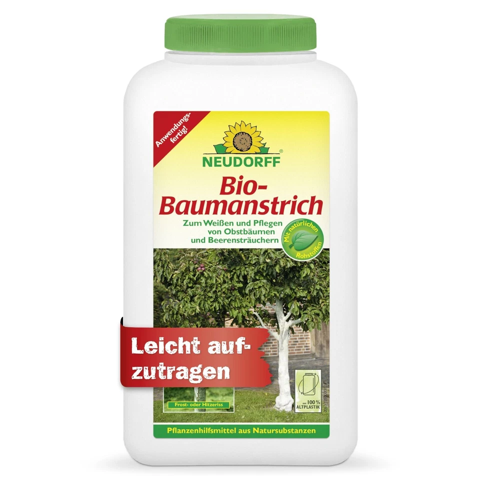 NEUDORFF Bio Baumanstrich 2L Baum Baumschutz Obstbäume Obststräucher RindeWeißen