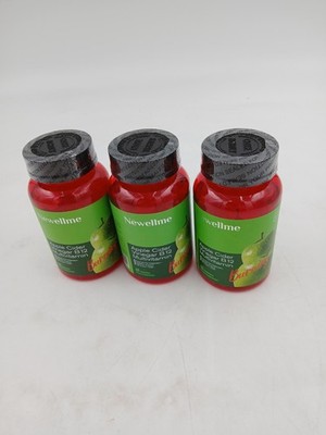 Newellme Apple Cider Vinegar B12 Multivitamin Supplement 60 Gummies Lot of 3