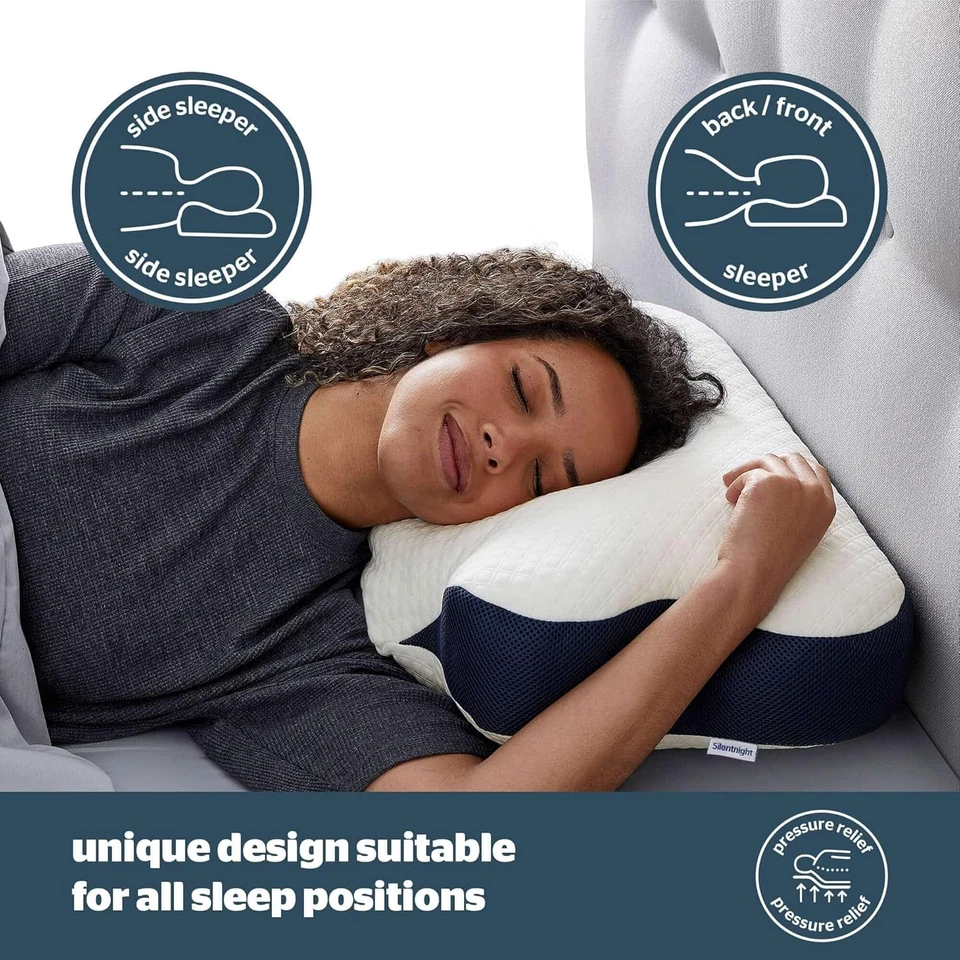 Almohada para cuello terapia del sueño - Almohada de soporte ortopédico para hombro y cuello Pa Foto 4 de 4
