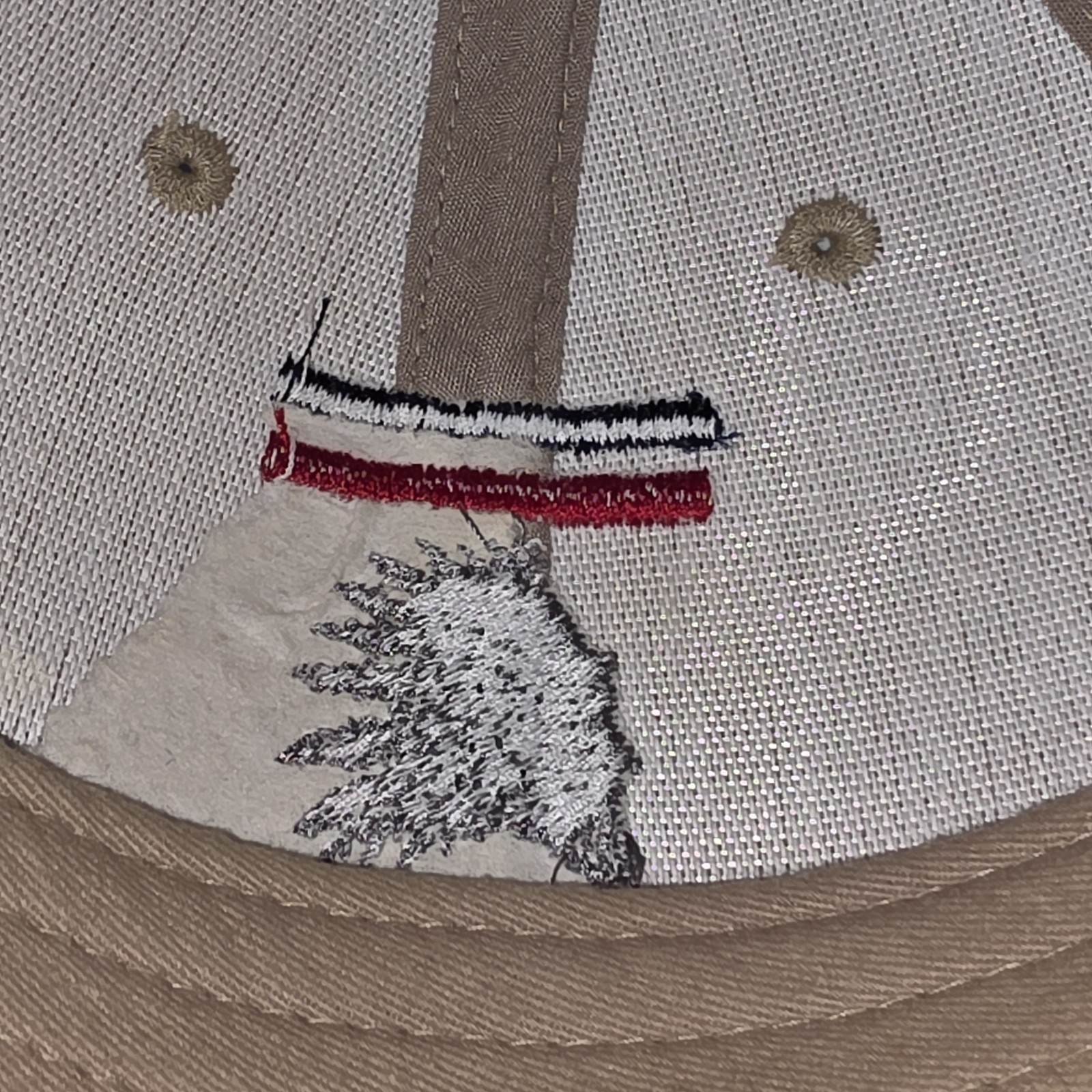 Pendleton Beige Baseball Cap Adjustable Embroider… - image 9