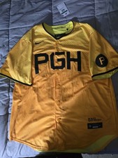 Nike pittsburgh pirates Gold City Connect Jersey #13 Ke'Bryan Hayes Size Xl NWT 