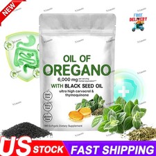 Oil of Oregano 6000mg with Black Seed Oil Immune, Digestive Respiratory Supp