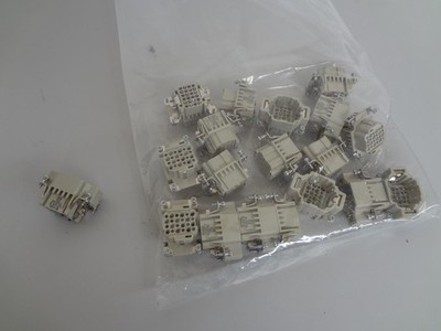 15 Steckverbinder / Harting Han 24DD-M / 09 16 024 3001 / gebraucht mit Werkzeug