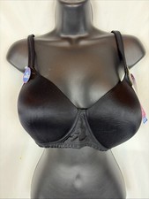 Playtex Secrets Bra 42B Side Smoothing Black 4738 Wire Free NWT