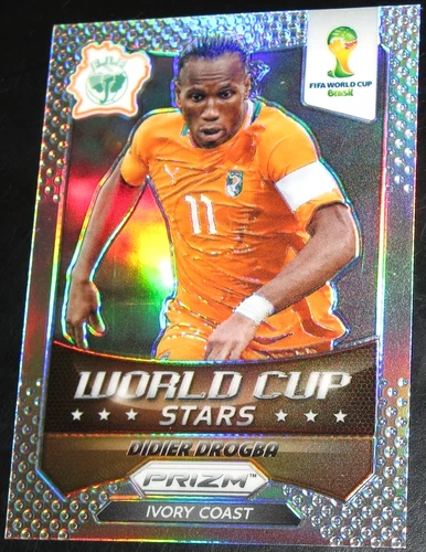 2014 Prizm World Cup Stars Didier Drogba Silver Prizms #11 WCS