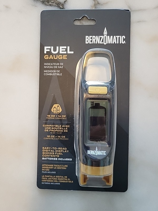Bernzomatic Digital Fuel Gauge Small Propane Gas and MAP-Pro Gas Cylinder NIB 