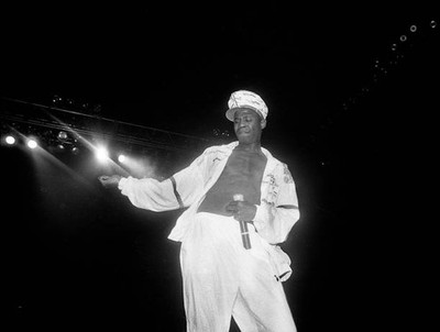 Rapper Doug E Fresh performs at the Richfield Coliseum in Richfiel- Old Photo 6