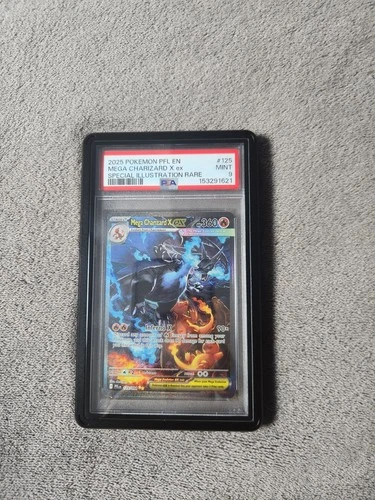 Pokémon Mega Charizard X EX Holo 125/094 PSA 9 Phantasmal Flames MINT REGRADE!!