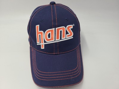 Hans Performance Products Strapback Adjustable Hat Cap Car Men Women Blue Orange