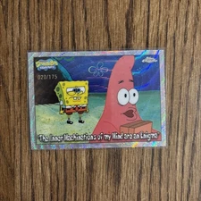2025 Topps Chrome Spongebob #71 The Inner Machinations Mind Enigma Wave /175