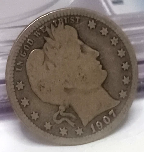 1907 S BARBER QUARTER BETTER DATE/MM