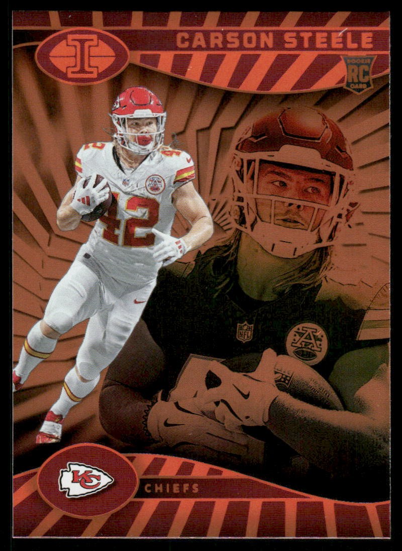 2024 Panini Illusions Trophy Collection Orange #44 Carson Steele - FB