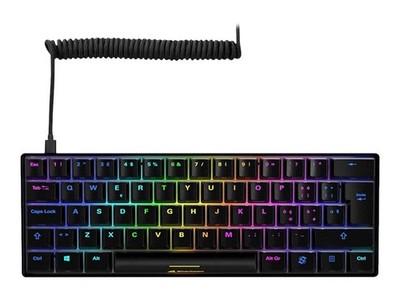 Sharkoon SGK50 S4 60% Wired USB QWERTY LED RGB Black 1000 4044951033874