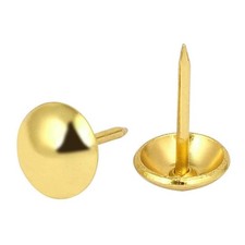 Gold Antique Upholstery Nails Round Large Headed Furniture Tacks 1" 30 PCS