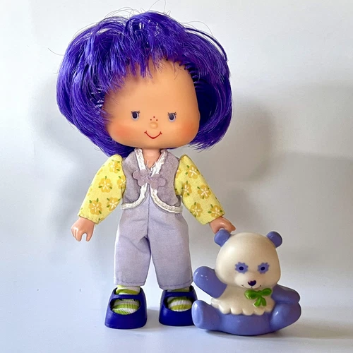 Vintage Strawberry Shortcake Almond Tea Doll & Pet Panda Bear Marza Kenner 1979