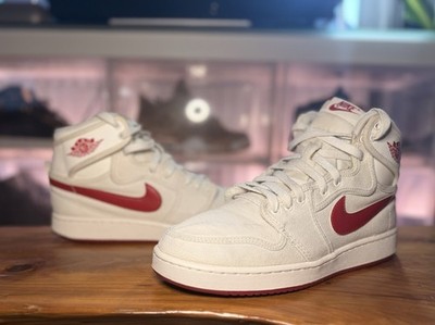 Nike Air Jordan 1 High  KO  Sail Canvas Sneaker Schuhe 41 US 8 Basketball
