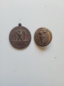 Military Pin And Medal