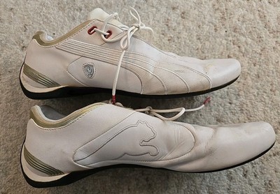 PUMA Scuderia Ferrari Motorsport Driving Shoes White Men s  Size 12