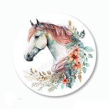 Stunning Boho Stallion Pony Scrapbook Stickers Envelope Seals Horse Party Favors