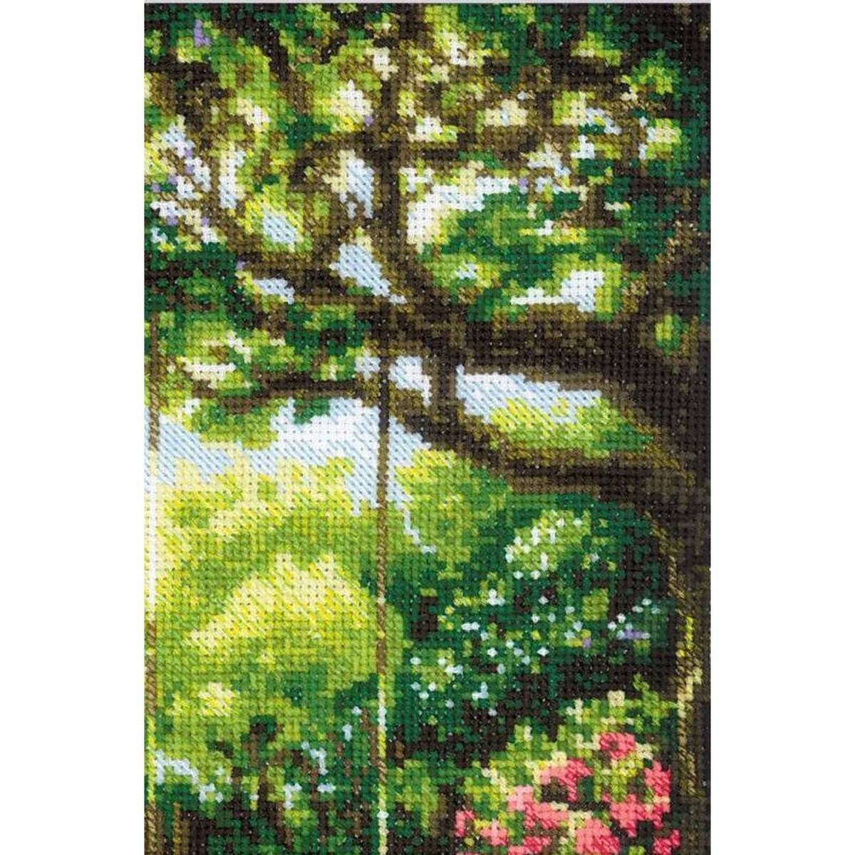 Kit Point De Croix Riolis Balançoire De Jardin, Compté, DIY, 21x30cm