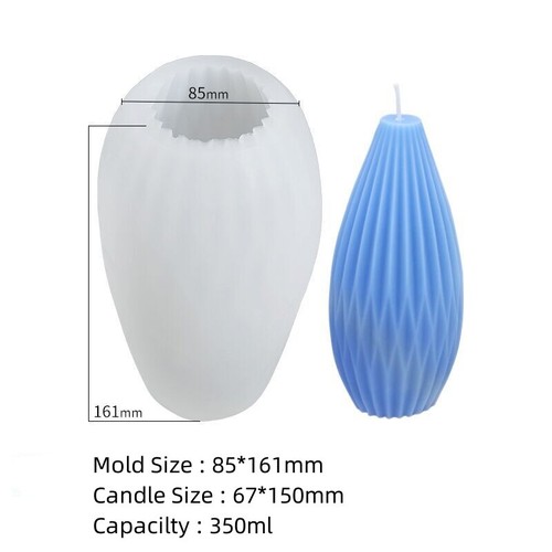 Pilar de molde de velas 3D jabón de silicona molde geometría artesanal hecho a mano molde de cera de soja A - Imagen 15 de 16
