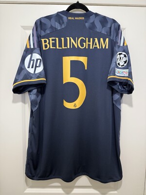 adidas レアル・マドリード BELLINGHAM 5 M Bellingham #5 2XL Adidas Real Madrid Away Champions League