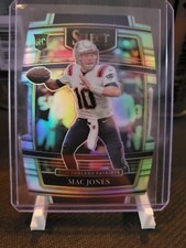 Mac Jones #51 Silver Prizm Die Cut Rookie Card 2021 Panini Select Football NE RC