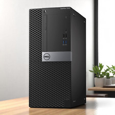 Dell Tower Core i5 32GB RAM 1TB SSD WiFi HDMI Optiplex 7040 Desktop Windows 10