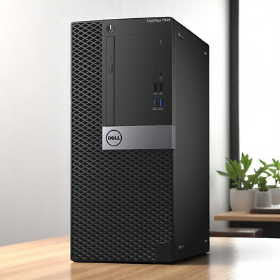 Dell Tower Core i5 32GB RAM 1TB SSD WiFi HDMI Optiplex 7040 Desktop Windows 10