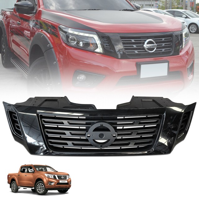 FRONT BUMPER GRILL GRILLE GLOSS BLACK EDITION FOR NISSAN NAVARA NP300