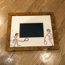 BRYN PARRY Wood Tennis Frame ENGLAND~ 3.5” X 5.5 Opening ~9.5” X 11” Pickle Ball