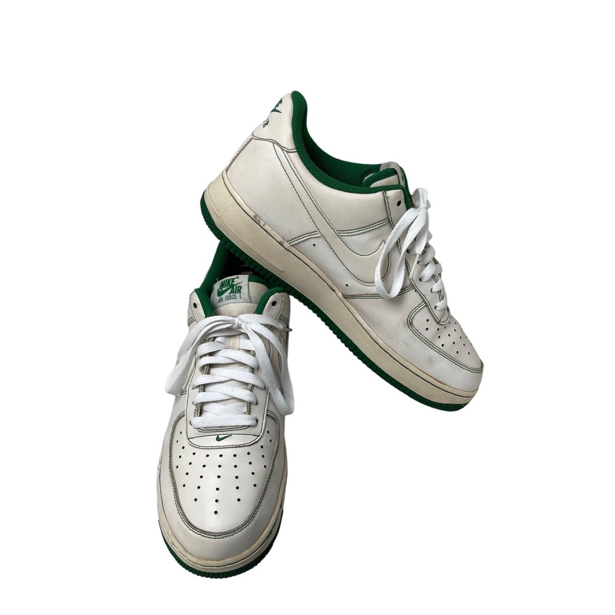 Nike Air Force Low Top Shoes White Pine Green CV172 103 Men’s Size