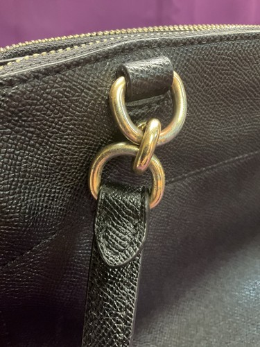Bolso de mano Coach Crossgrain Brooke de cuero negro F25397 - Imagen 12 de 21