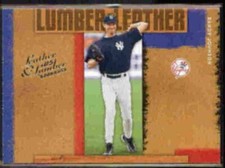 RANDY JOHNSON 2005 Donruss Lumber Leather #'d Insert 1569/2000.  YANKEES
