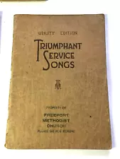 Vtg 5 Triumphant Camp Meeting Service Songs!  by Rodheaven Hall-Mack  1934  sc
