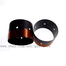 2PCS 75.5MM  Voice Coil 6Ohm Two Layer Black Aluminum Copper Wires 500W-680W
