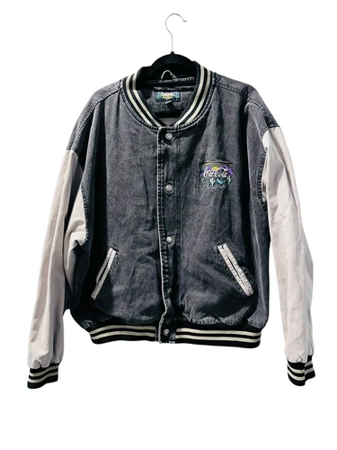 Dunbrooke Distinctive Coca Cola Vintage 90s Embroidered Bomber Jacket Size XL