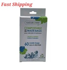 60 Compostable Eco-friendly Durable Dog Waste Poop Bags 9x13  Pet Waste Dispose