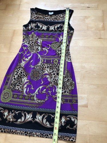 Cache Tank Dress Sz 4 Animal Print Multi Colored Lined STUNNING - Picture 10 of 12