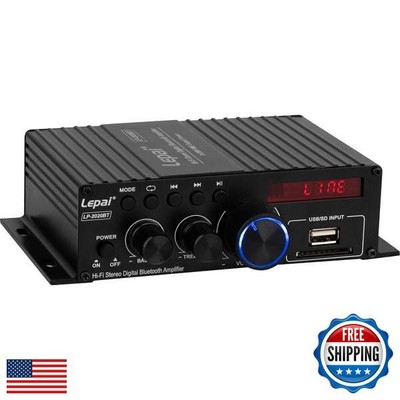Lepai LP-2020BT Bluetooth Hi-Fi Audio Mini Class D Stereo Amplifier FM Media 