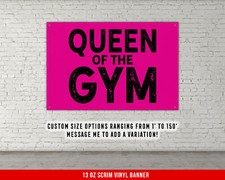 Fitness Inspiration Banner - Home Gym Decor - Motivational Wall Art