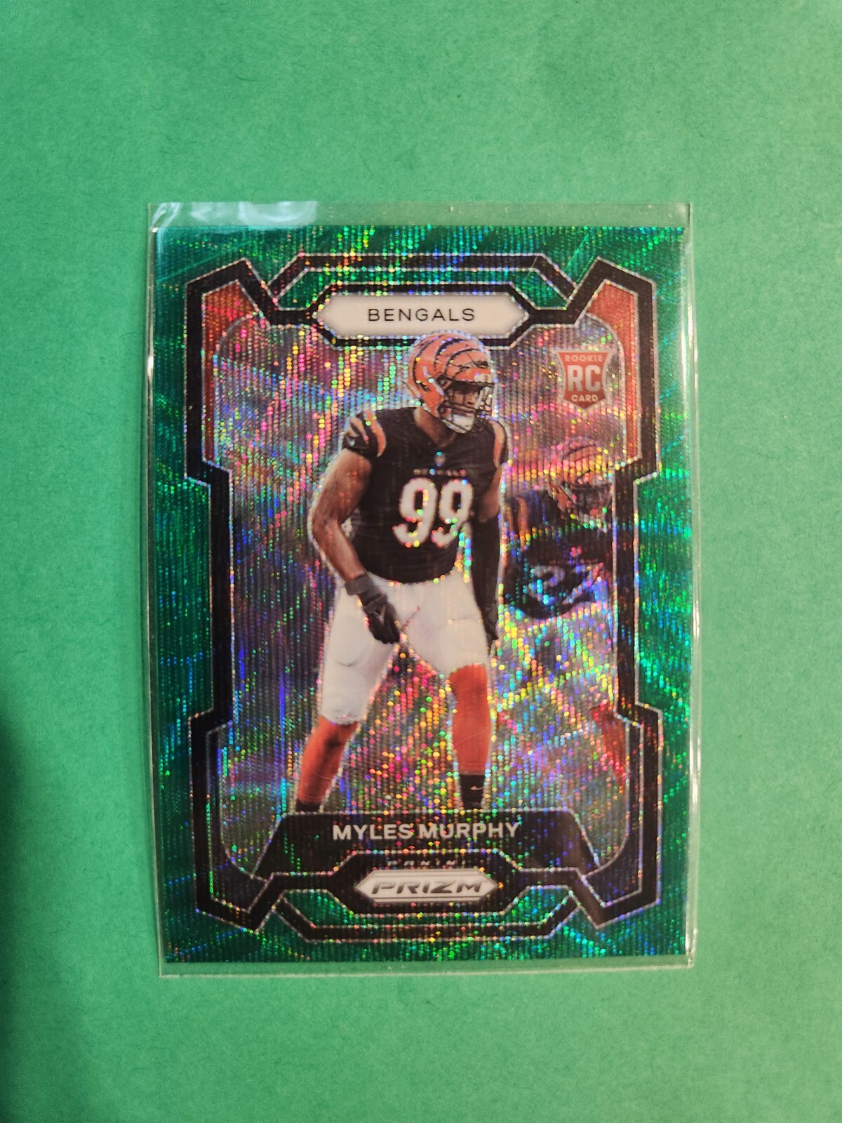 Myles Murphy RC 2023 Panini Prizm Green Wave #320 Bengals
