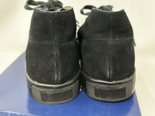 Stivaletti Polo Ralph Lauren Chukka Uomo 11 D Nero Scamosciato Joplin - Foto 3 di 6