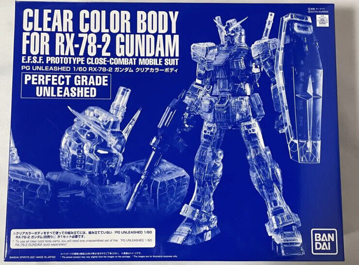 P-Bandai PG Unleashed Clear Color Body For RX-78-2 Gundam--1/60