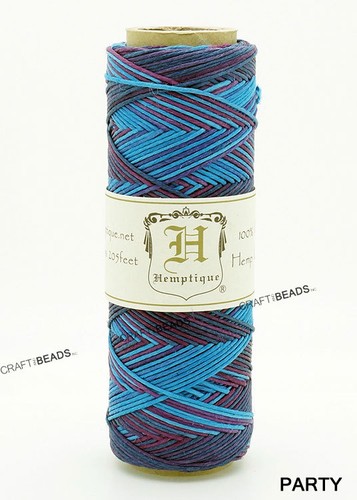 0.5MM Polished Hemp Twine Hemptique Cord Variegated Macrame String 10lbs - 205FT - Picture 27 of 29