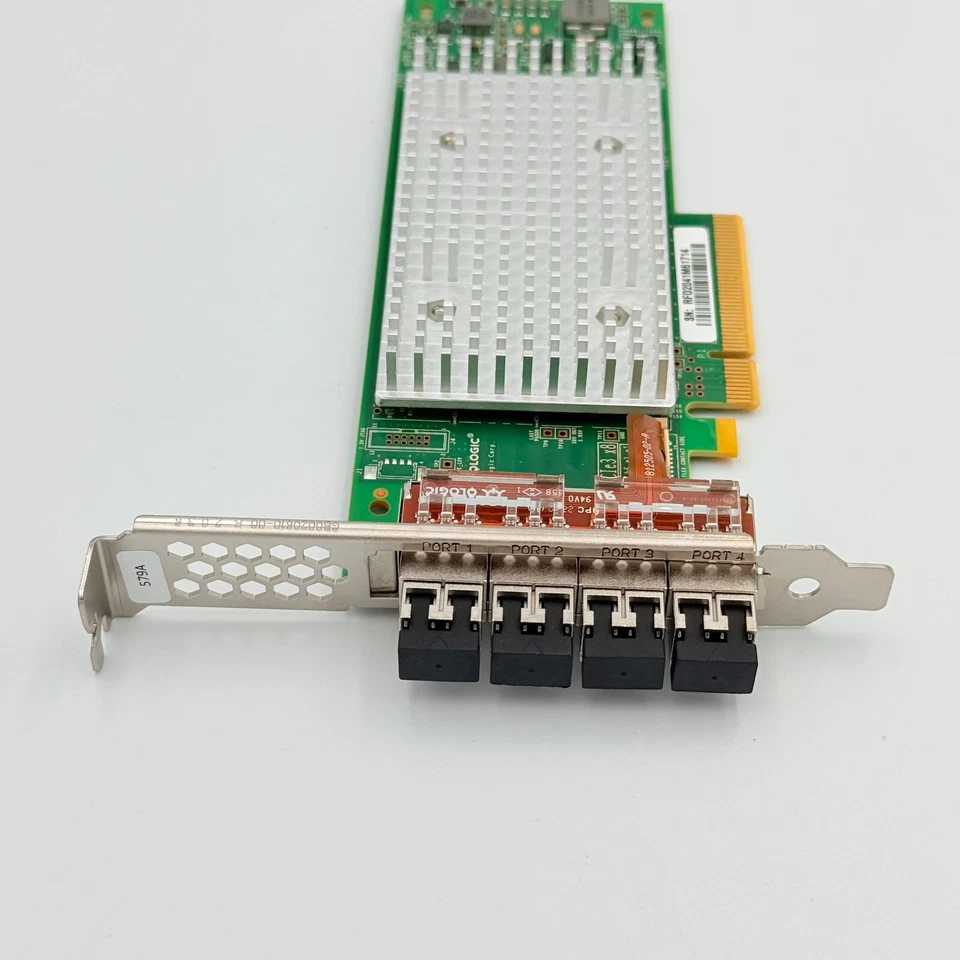 QLogic QLE2694L - IBMP Quad Port PCIe HBA Card with built in SFPs - Image 2 of 4