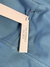 Victorias Secret Pants Womens Long Blue Cotton Blend High Rise Flare Zipper NWT