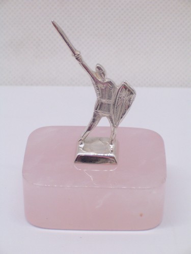 Alberto Kelche Wein Giussano aus Silber 925 Auf Quarz Pink - Figur Pietra Zäh - Picture 2 of 5