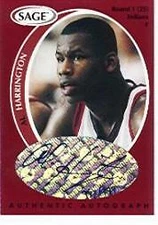 1998 SAGE Autographs #A18 Al Harrington/999 - NM-MT