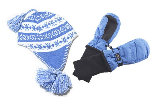 SnowStoppers® Kids Sherpa Hats and Mittens Sets - Picture 5 of 14